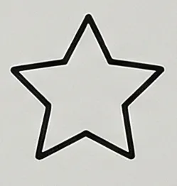 a black star on a white background.webp